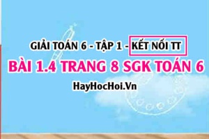 Giải bài 1.4 trang 8 Toán 6 Tập 1 SGK Kết nối tri thức